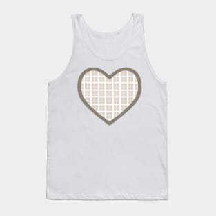 Grey Cottage Heart Tank Top